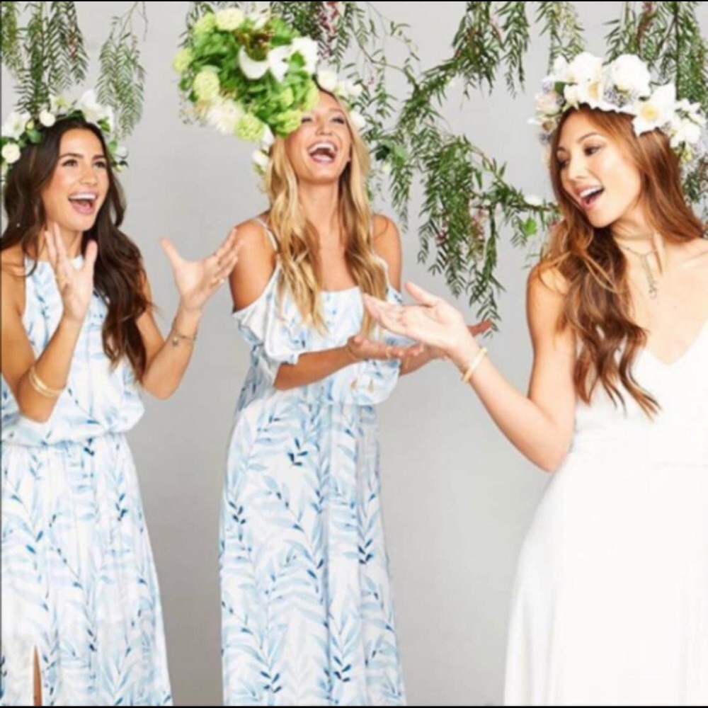 NWOT SMYM Caitlin Ruffle Maxi Dress - Picture 2 of 8